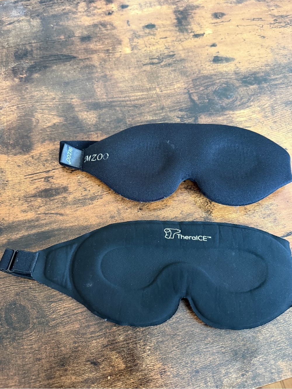 TheraICE Black Cooling Sleep Mask + Bonus Mask MZOO